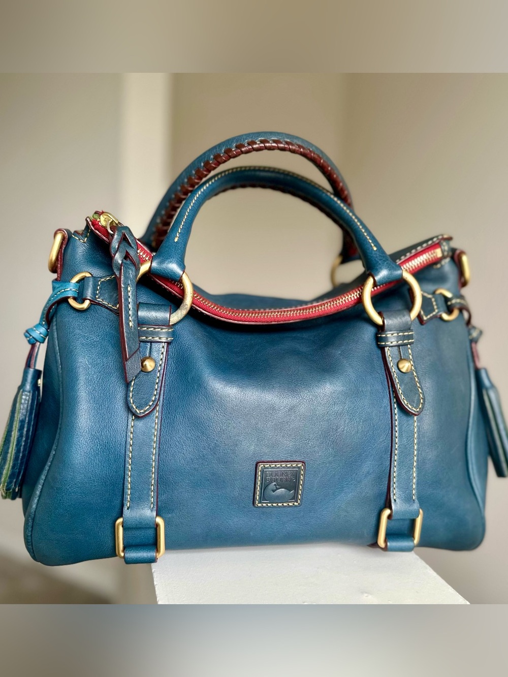 Dooney & Bourke Florentine Satchel in Color Denim - Picture 16 of 16